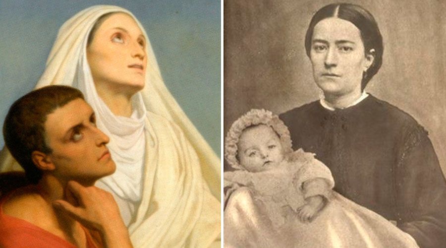 Estas 8 mamás santas criaron hijos también santos