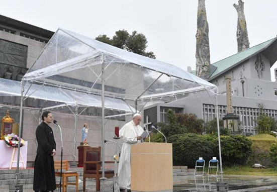 Discurso del Papa Francisco en el Monumento a los Santos Mártires de Japón