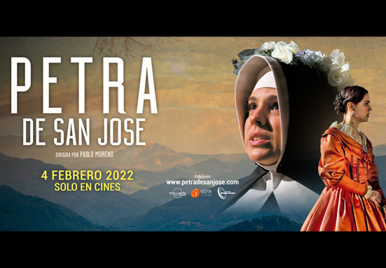 Llega a los cines Petra de San José, la mujer con «corazón de fuego»