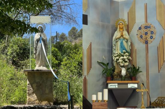 Nace la asociación de devotos de la Virgen de Lourdes de Can Cerdà