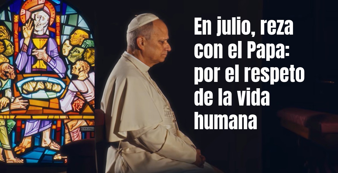 Reza con el Papa vídeo del papa julio 2026